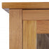 Maison Madeleine -  Bookcase with 4 Doors 90x35x200 cm Solid Oak Wood and Glass